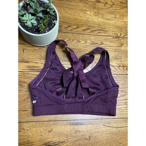 Fabletics Womens Belle High Impact Sports Bra Aster Plum  M Q13
